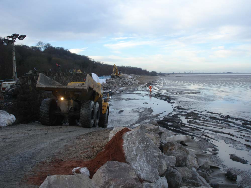 Mostyn Flinchshire Sea Defence