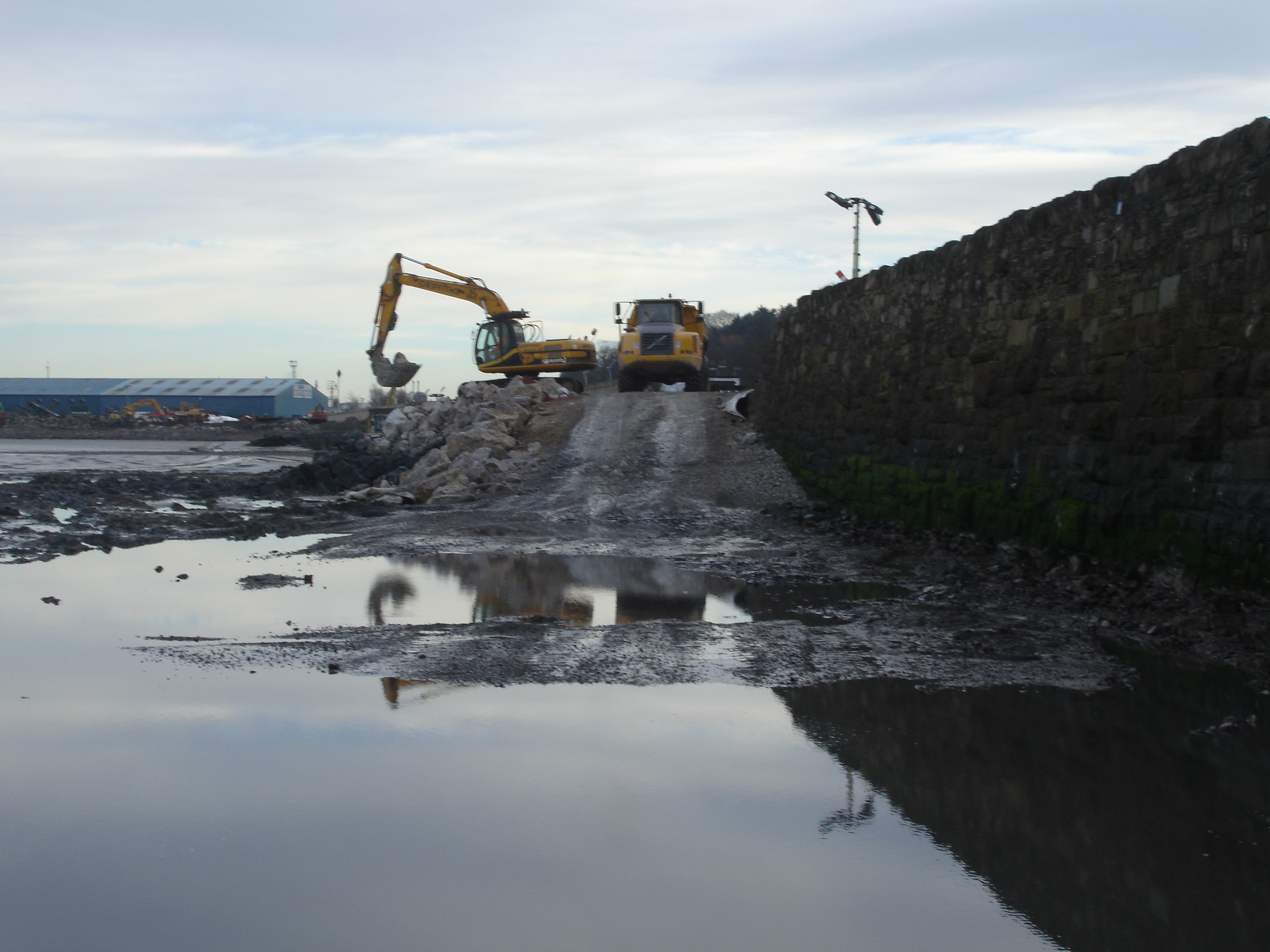 Mostyn Flinchshire Sea Defence