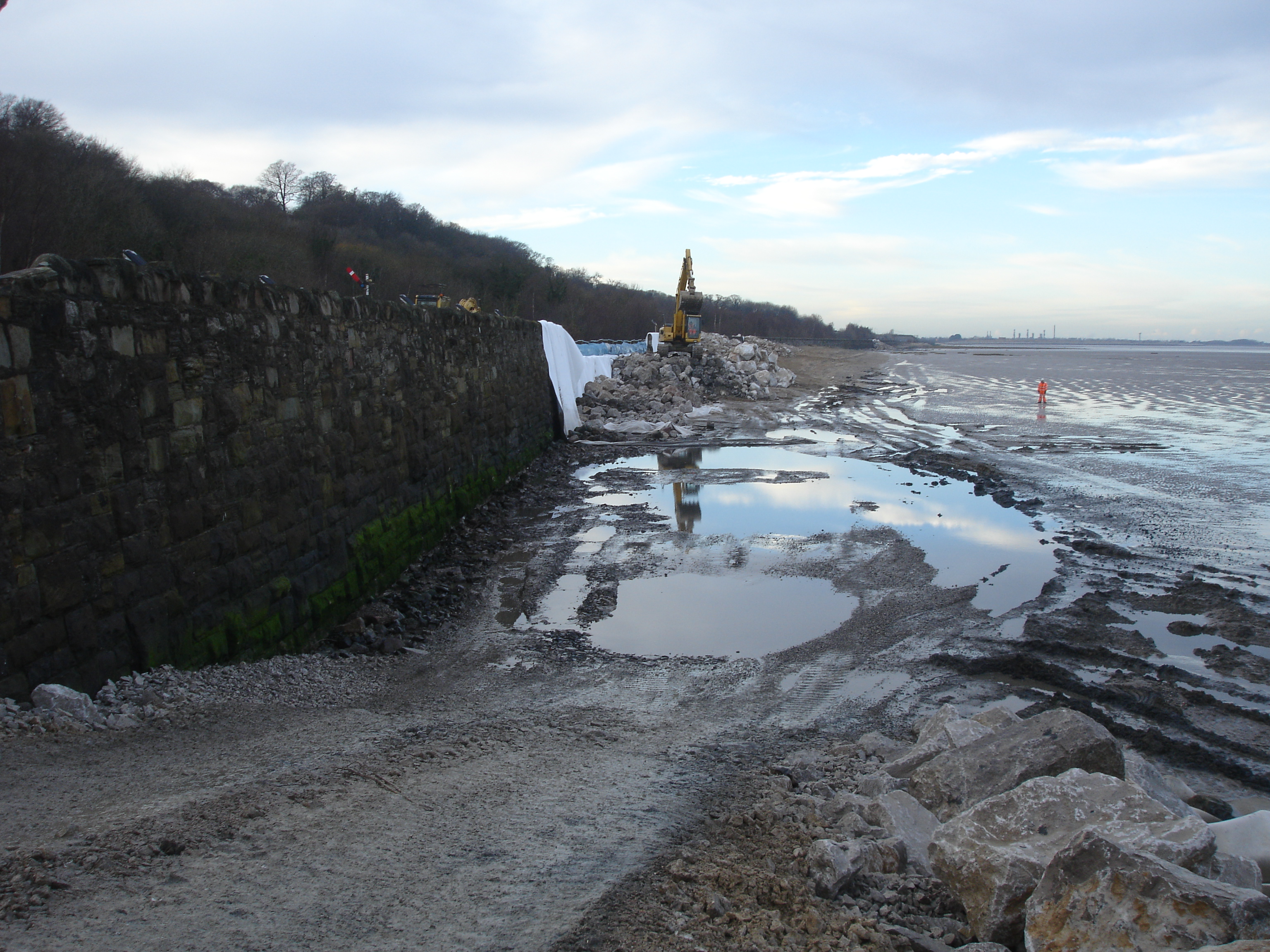 Mostyn Flinchshire Sea Defence