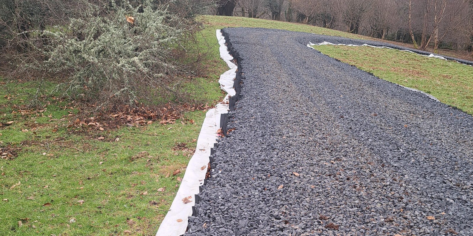ProtectaWeb provides tree root protection to access road