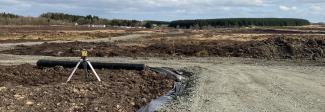 Greengairs wind farm haul road