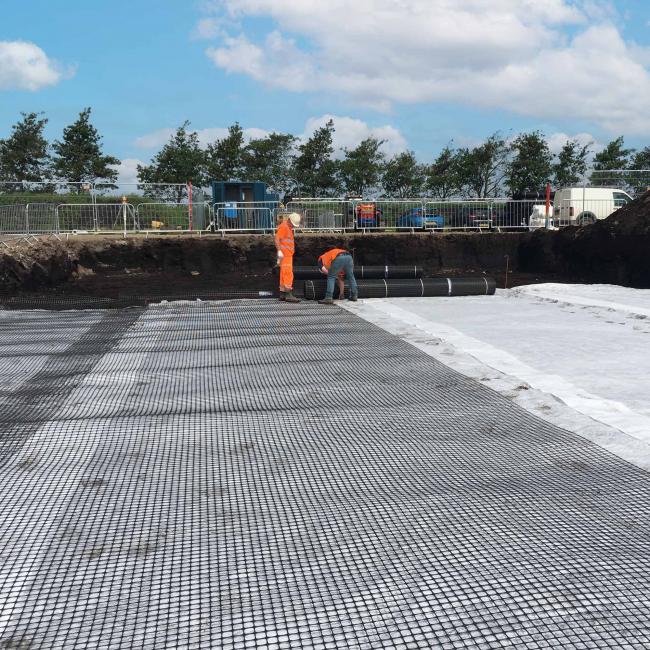 Geoworks geogrid installation