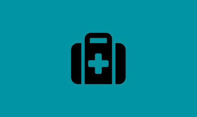 Medical kit icon