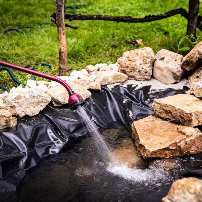 GT Membrane 500 used as a pond liner