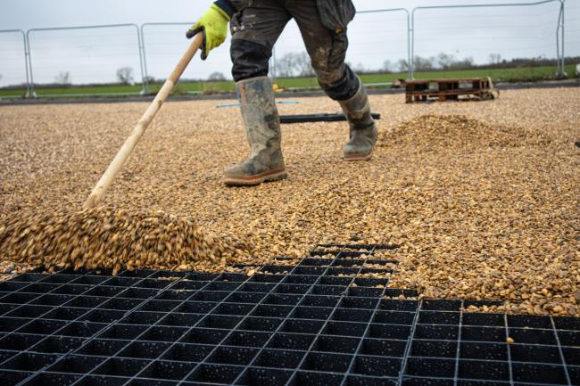 Ecodeck grass and gravel paver